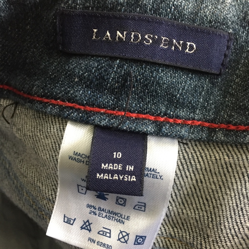 Land End Blue Chic High Rise Flare Jeans B-2 - Picture 5 of 6